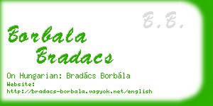 borbala bradacs business card