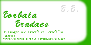 borbala bradacs business card
